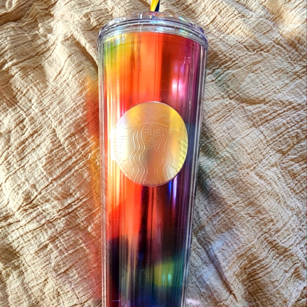 🌈Starbucks Rainbow dome tumbler